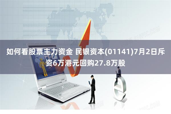 如何看股票主力资金 民银资本(01141)7月2日斥资6万港元回购27.8万股